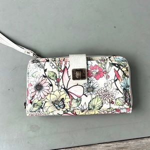 Sakroots floral wristlet